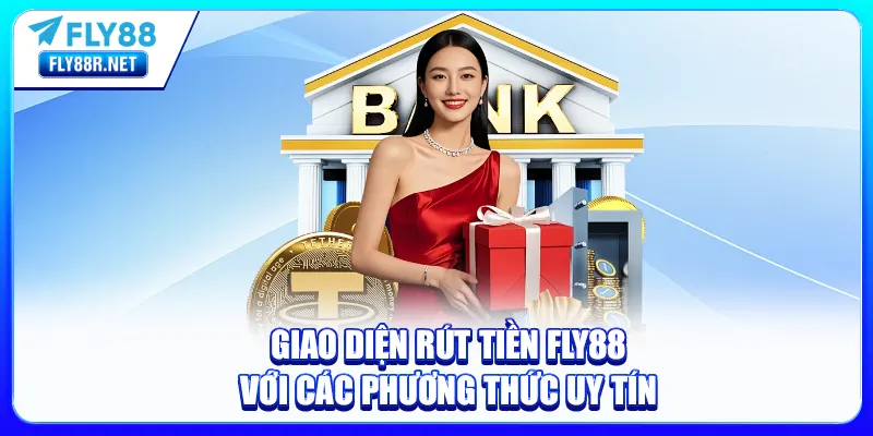 Giao diện rút tiền FLY88 với các phương thức uy tín